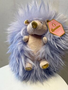 FAO Schwarz Sparkles Plush Lilac Hedgehog with Gold Accents